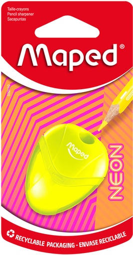 [1436296] Puntenslijper Maped Neon Igloo 1-gaats assorti