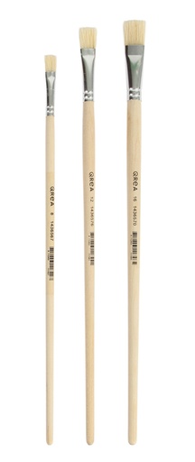 [1436566] Kwast Qrea varkenshaar set à 3 breedtes