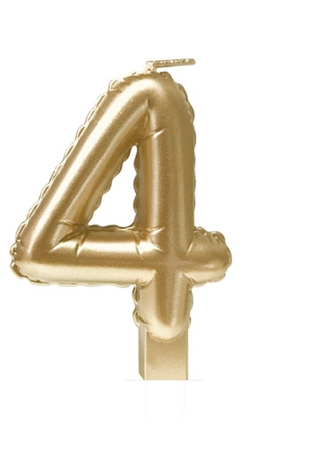 [1436768] Foil balloon candle gold 4