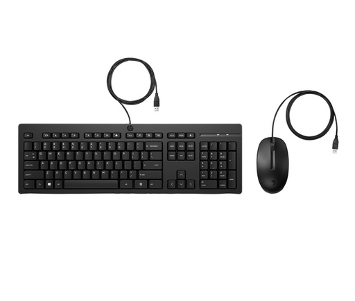 [1438135] Clavier + souris HP 225 filaire QWERTY