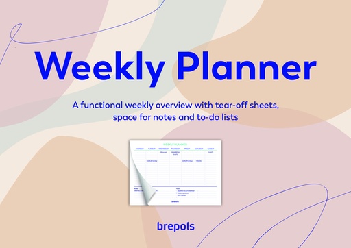 [1436026] Planner Brepols Weekly A4 7dagen/1pagina horizontaal assorti