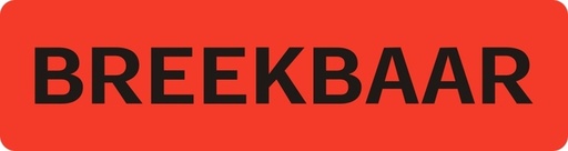 [1436111] Etiquette d'avertissement IEZZY Breekbaar 75x20mm 500 pièces