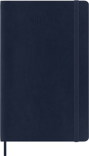 [1436224] Agenda 2025/2026 Moleskine 18M Planner Weekly 7 jours/1 page Large CS bleu saphir