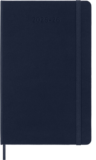 [1436230] Agenda 2025/2026 Moleskine 18M Planner Weekly 7 jours/1 page Large CR bleu saphir