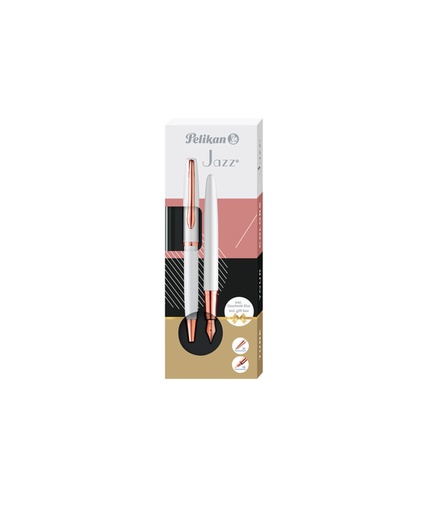 [1436435] Schrijfset Pelikan Jazz Noble Elegance K36+P36 medium pearl