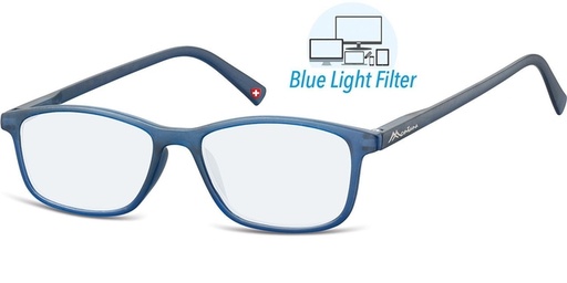 [1438346] Lunettes de lecture Montana filtre lumière bleue +1.00 dpt bleu