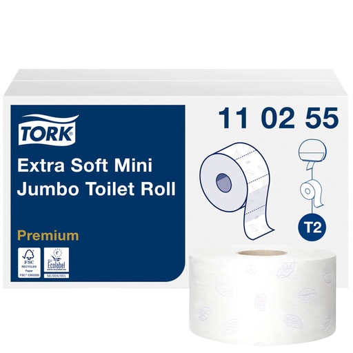 [892145] Papier toilette Tork Mini Jumbo T2 Premium 110255 3 ép 12x 120m