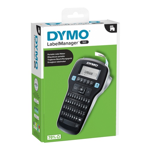 [930137] Etiqueteuse Dymo LabeManager 160 portable qwerty 12mm noir