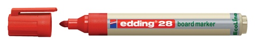 [630452] Whiteboardmarker edding 28 Ecoline rond 1.5-3mm rood
