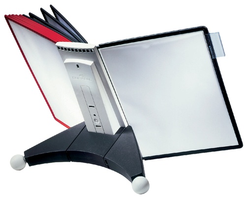 [920997] Pupitre de table Durable 5632 Sherpa 10 pochettes rouge/noir