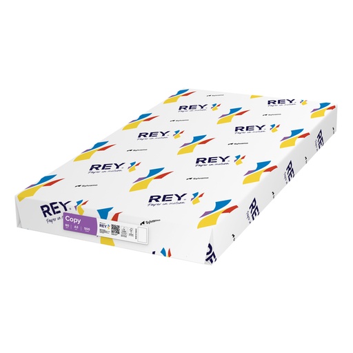 [129428] Papier copieur Rey Copy A3 80g blanc 500 feuilles