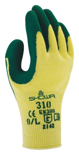 [890861] Gant Showa 310 Grip latex Large vert/jaune