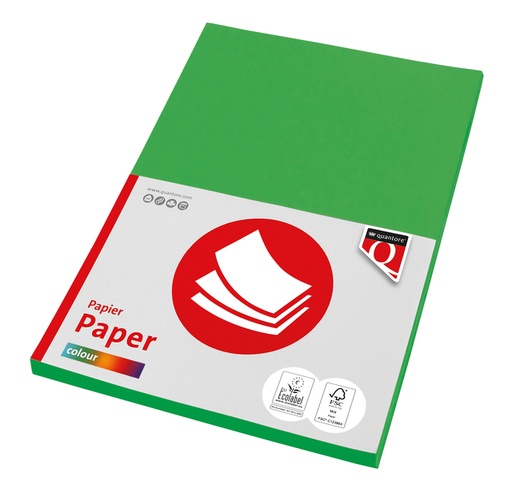 [746144] Kopieerpapier Quantore Colour A4 120gr grasgroen 100 vel