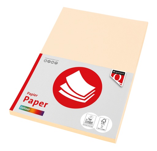 [129707] Kopieerpapier Quantore Colour A4 160gr creme 50 vel
