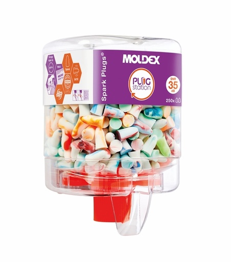 [890880] Bouchon d’oreilles Moldez Spark Plugs assorti 250 pièces