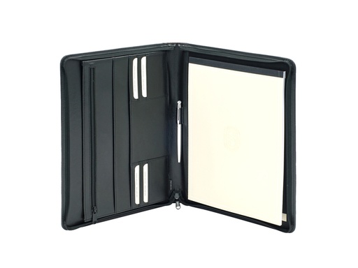 [513053] Conférencier Van der Spek A4+ cuir nervuré noir