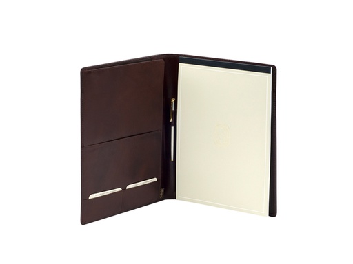 [513068] Conférencier Van der Spek 393 A4 cuir de buffle marron